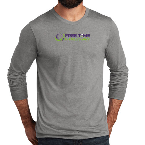 Free Time Fitness - Unisex Tri Blend Long Sleeve Tee Thumbnail